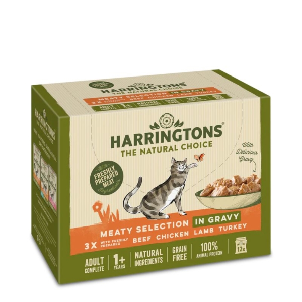 HARRINGTONS Cat Meaty Selection in Gravy 12x85g