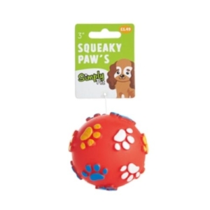Simply Pet Squeaky Paws Ball