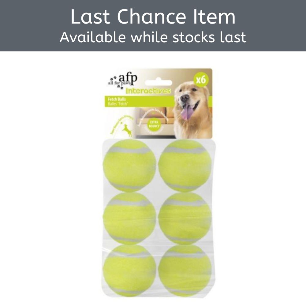 All for Paws Fetch Tennis Balls 6pc