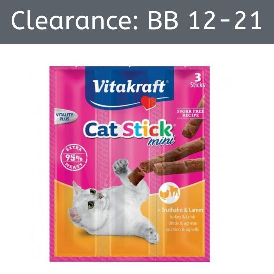Vitakraft Cat Sticks Mini Turkey & Lamb 3pk [BB 12-2021]