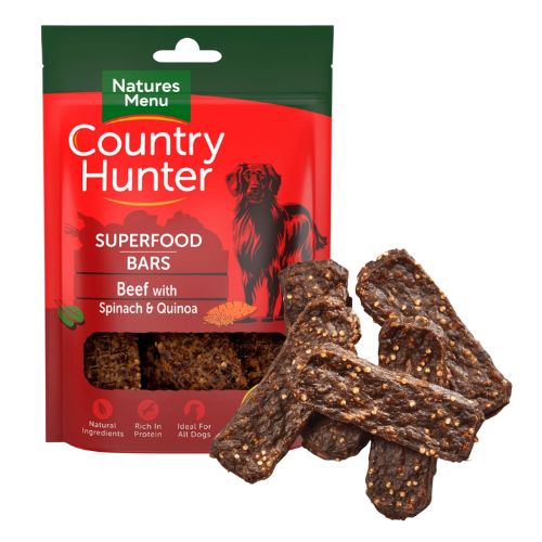 Natures Menu Country Hunter Superfood Bars 100g BEEF