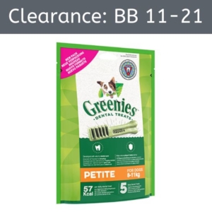 Greenies Dental Treats Petite 8-11kg 170g [BB 11-21]