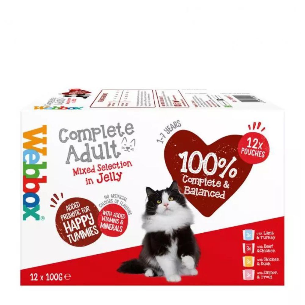 Webbox Cat Pouches Jelly Selection 12x100g