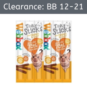 Webbox Tasty Sticks with Chicken & Liver 6pcs [BB 12-21]