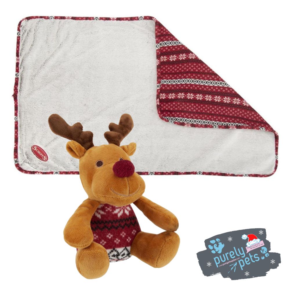 Scruffs Reindeer Gift Set [Toy & Blanket]
