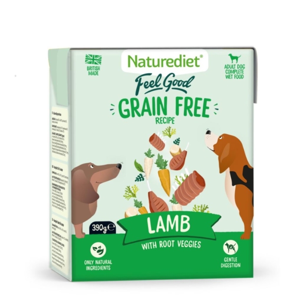 Naturediet Feel Good Grain Free Lamb Recipe 18x390g