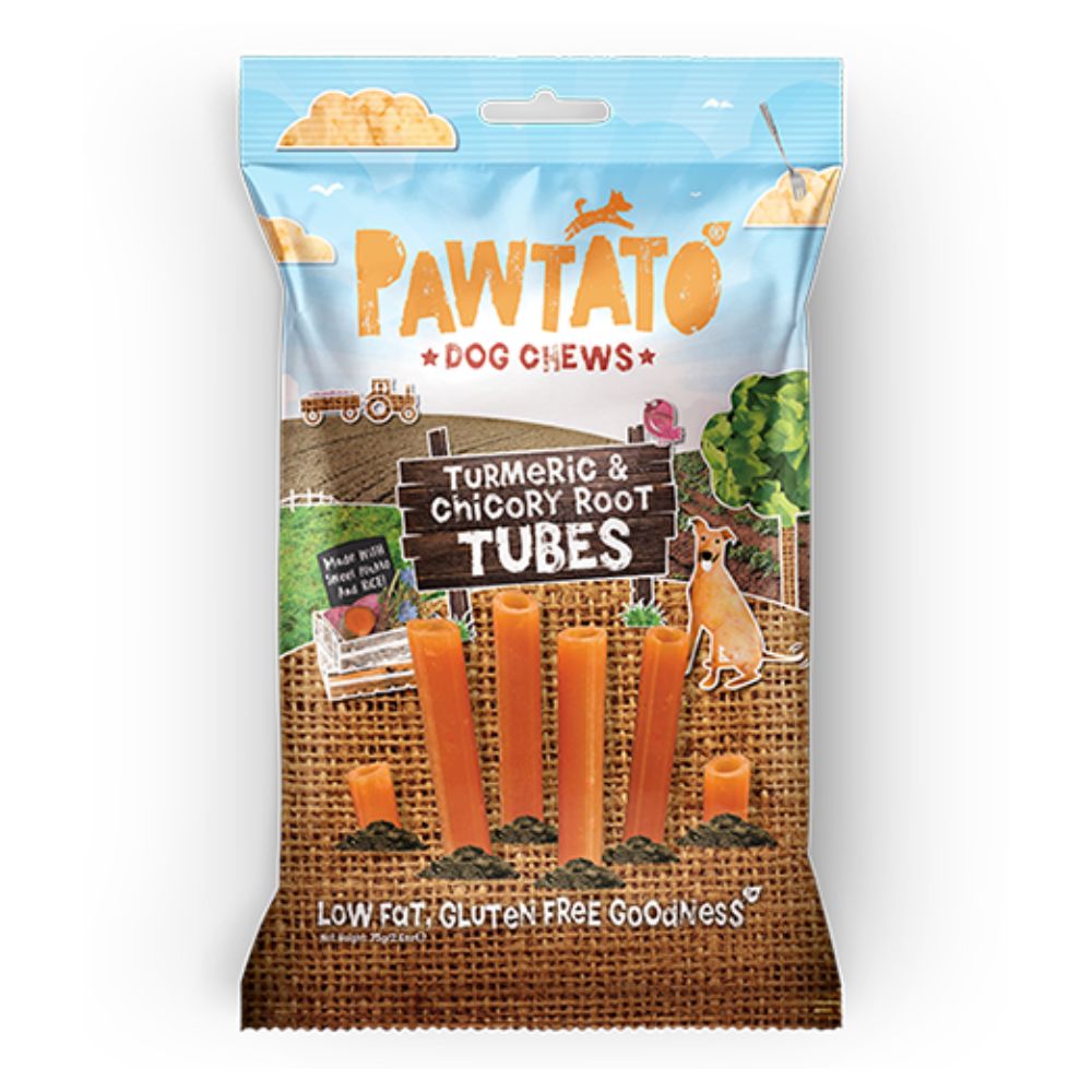 PAWTATO Turmeric & Chicory Root Tubes 90g