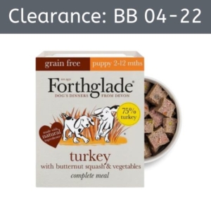 Forthglade Grain Free Puppy Turkey with Butternut Squash 395g [BB 04-22]