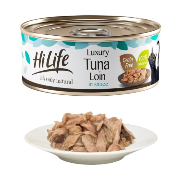 Hi Life Cat Luxury Tuna Loin in Sauce 12x70g