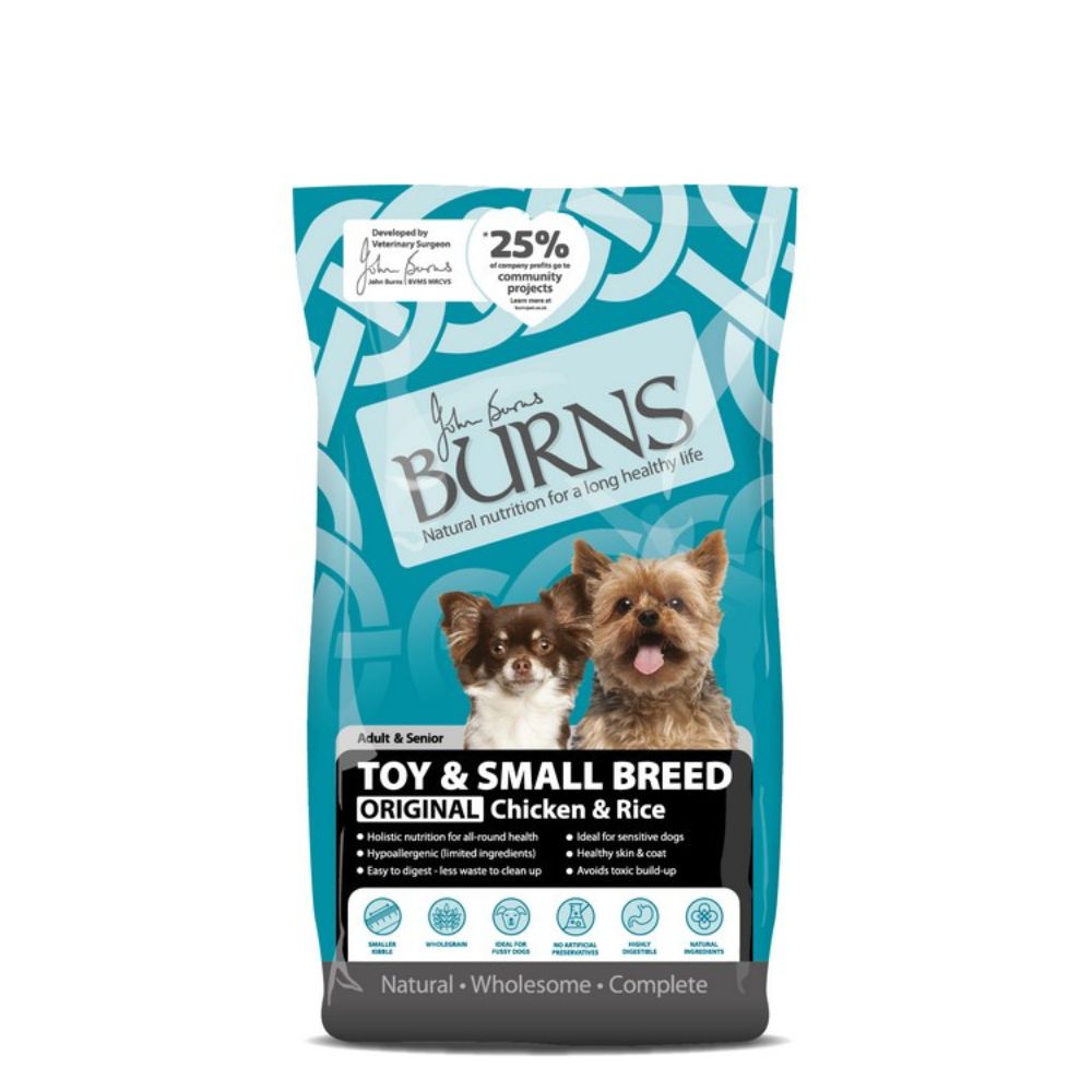 BURNS Toy & Small Breed Adult Chicken & Brown Rice 2kg