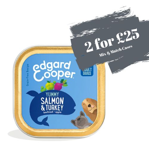 Edgard & Cooper Trays Salmon & Turkey 11x150g OFFER