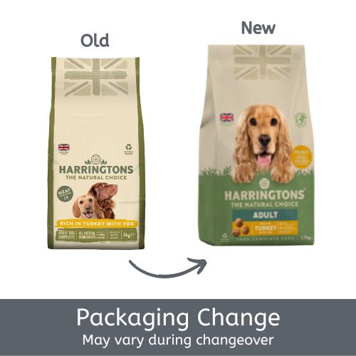HARRINGTONS Adult Dog Turkey with Veg Packaging Change