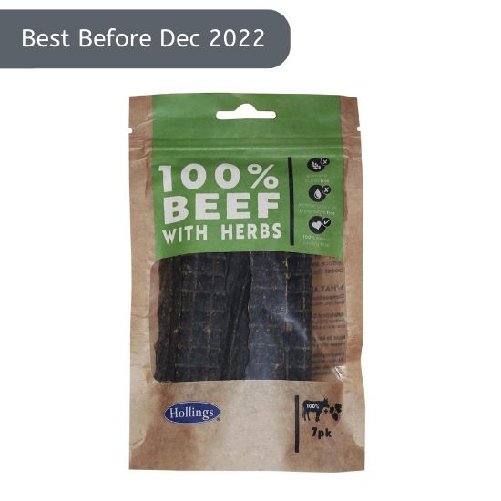 Hollings 100% Beef with Herbs Strips 7pcs [BB 12-22]