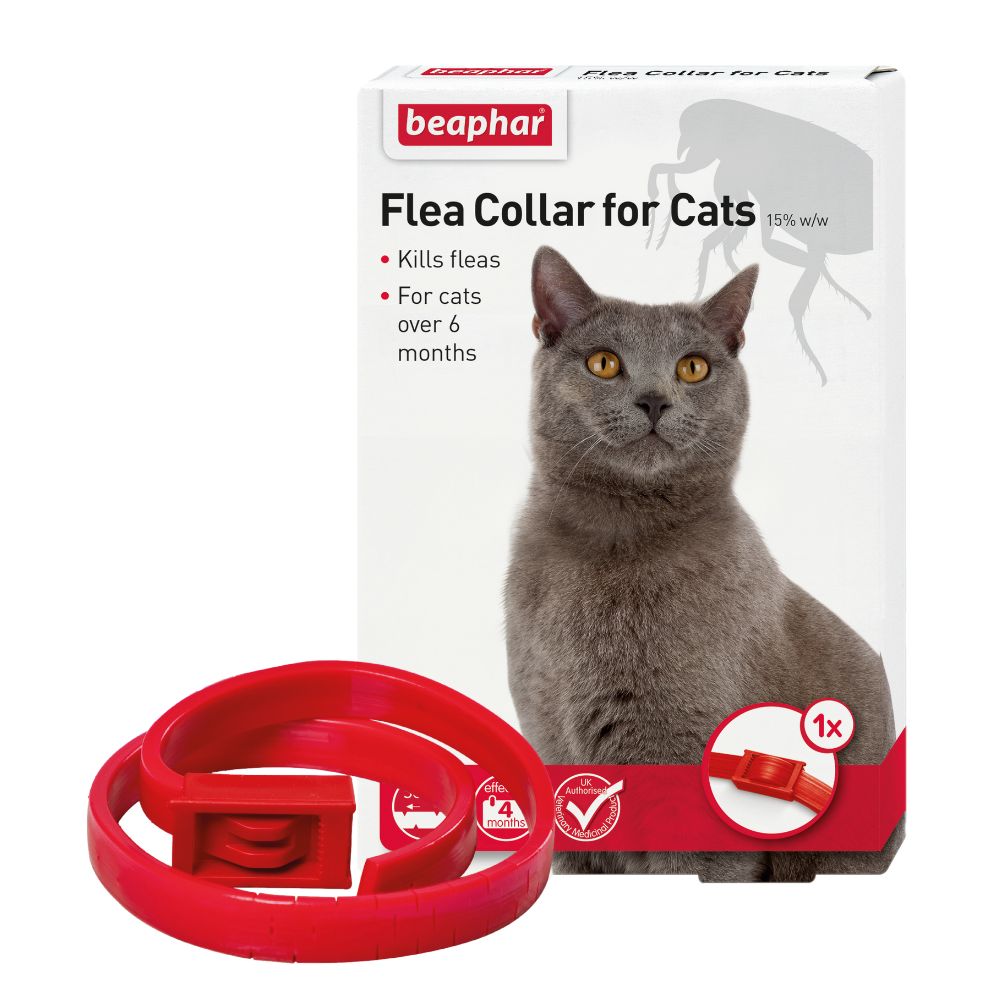 Beaphar Cat Flea Collar Red 35cm