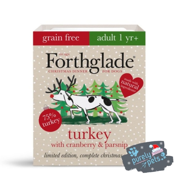 Forthglade Christmas Dinner with Turkey & Cranberry 395g