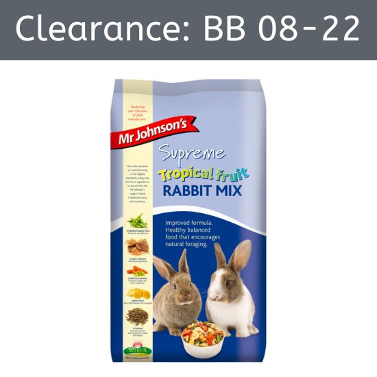 Mr Johnsons Supreme Tropical Fruit Rabbit Mix 15kg [BB 08-22]