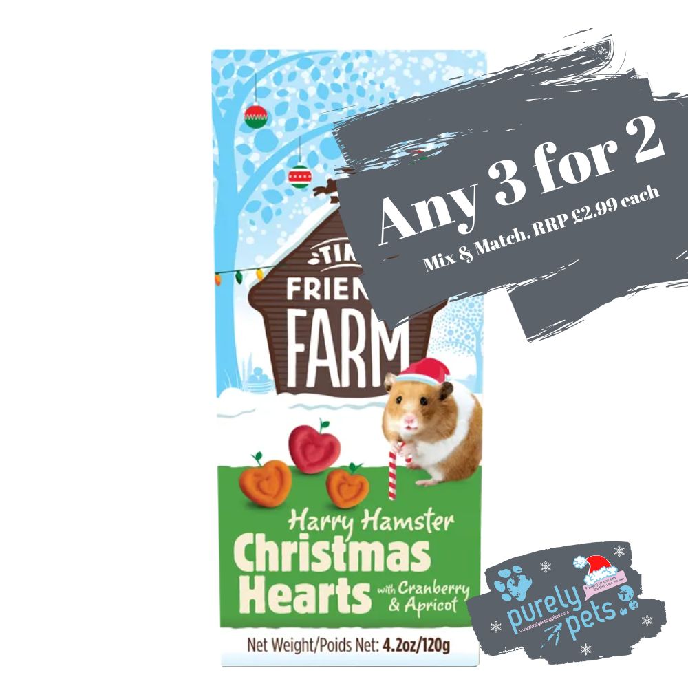 Tiny Friends Farm Christmas Hearts 120g