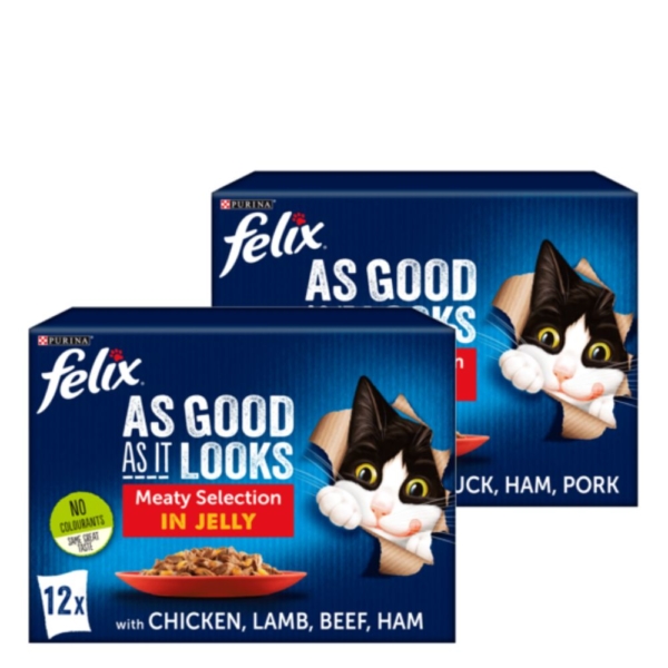Felix As Good As It Looks Meaty Selection in Jelly