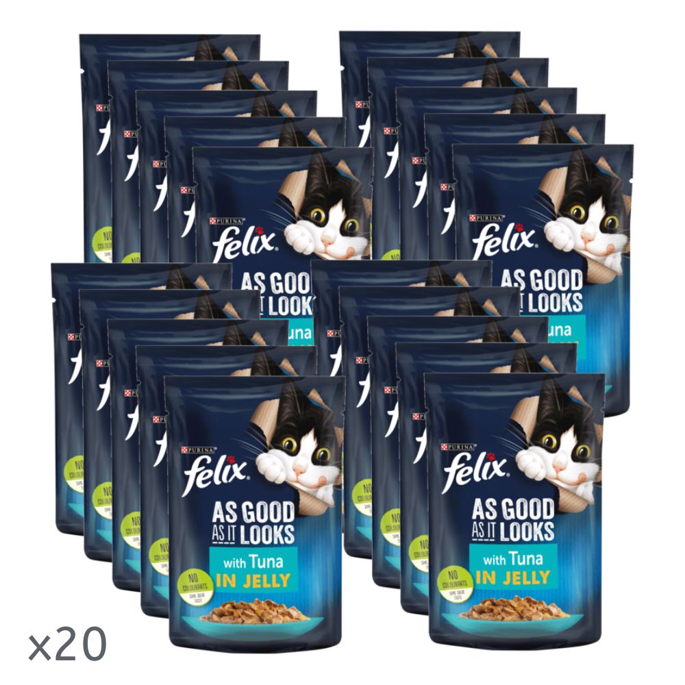 Felix As Good As It Looks Tuna in Jelly 20x100g