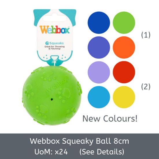 Webbox Squeaky Ball 24x8cm [B2B]