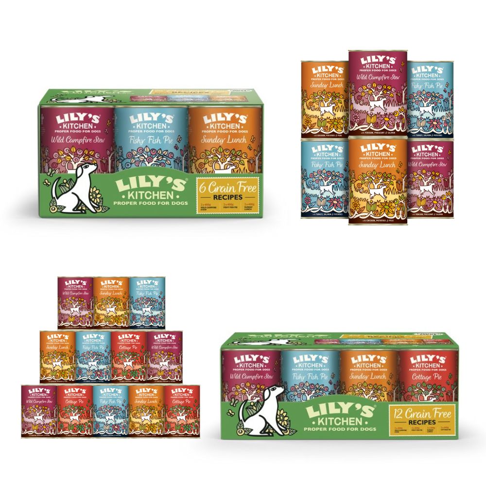 Lily's Kitchen Grain Free Recipes Multipack 400g [6/12]