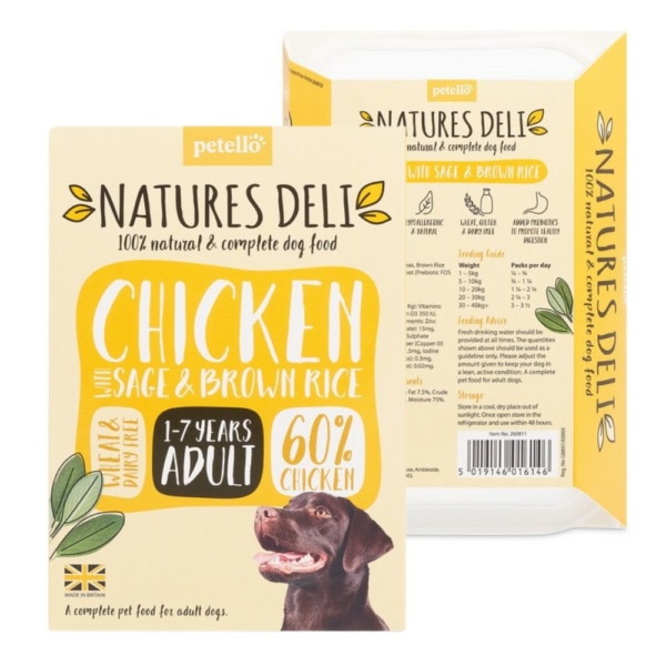 NATURES DELI Trays Chicken with Sage & Brown Rice 7x400g