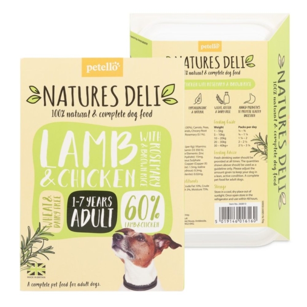 NATURES DELI Trays Lamb & Chicken with Rosemary & Brown Rice 7x400g