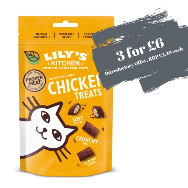 Lily's Kitchen Chicken Treats for Cats 60g
