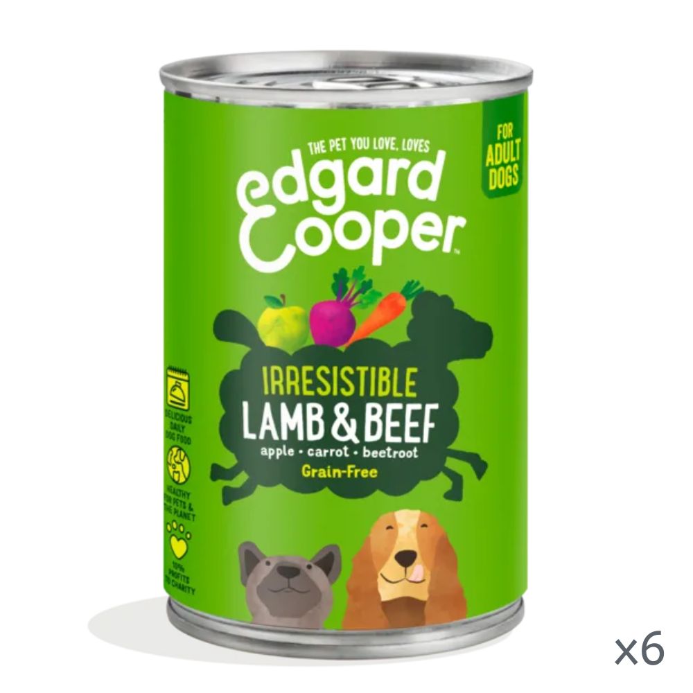 Edgard & Cooper Dog Tins Lamb & Beef Recipe 6x400g