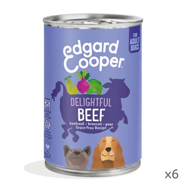 Edgard & Cooper Tins Beef Recipe 6x400g