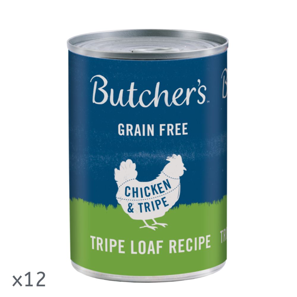 Butchers Chicken & Tripe Loaf Dog Food Tins 12x400g