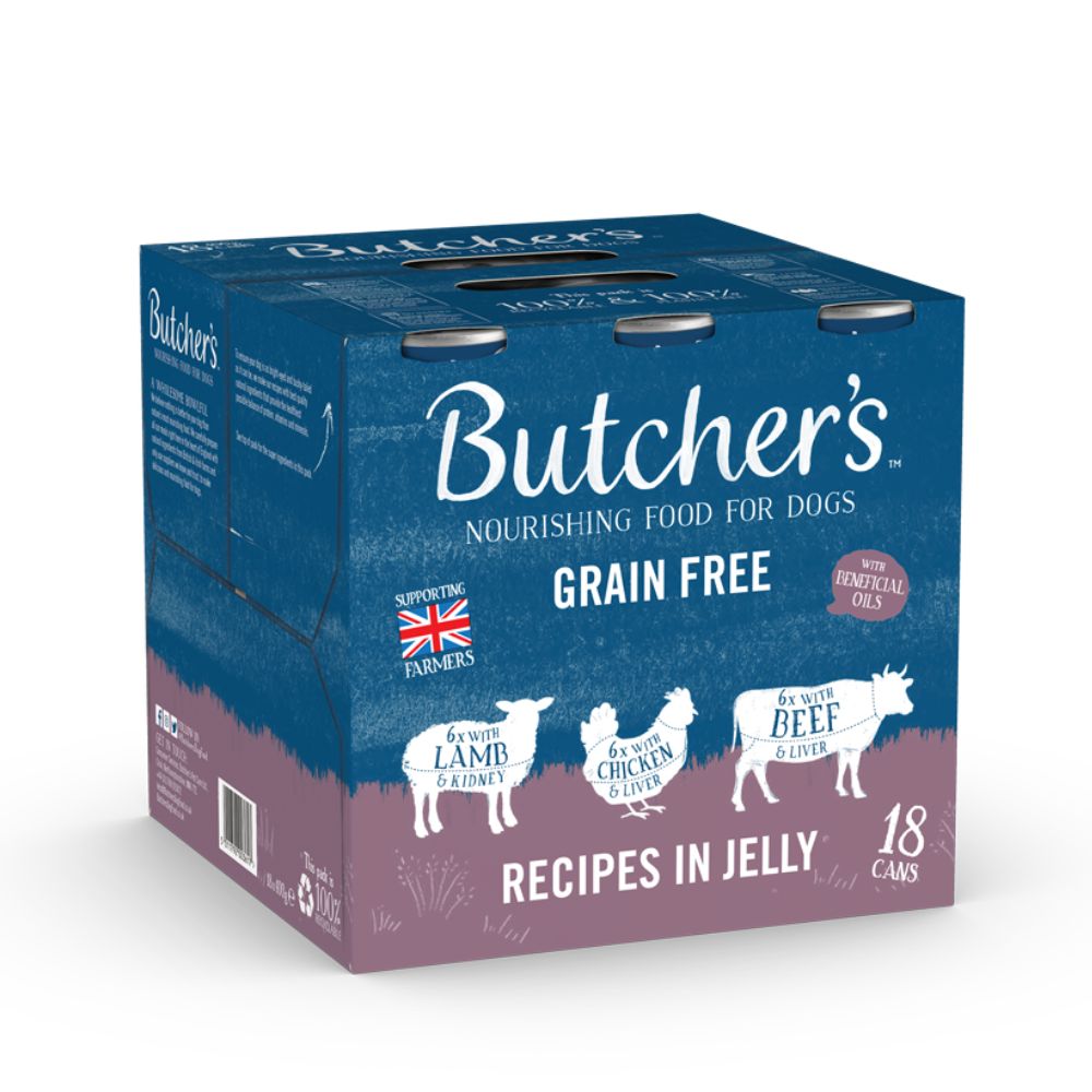Butchers Jelly Recipes Dog Food Tins 18x400g