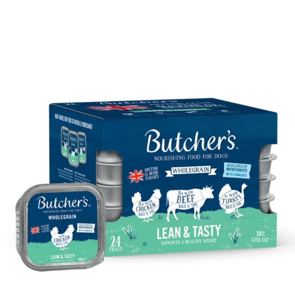 Butchers Lean & Tasty Wet Trays 24x150g