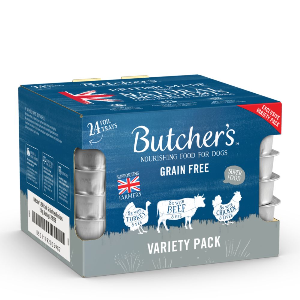 Butchers Variety Pack Wet Trays 24x150g