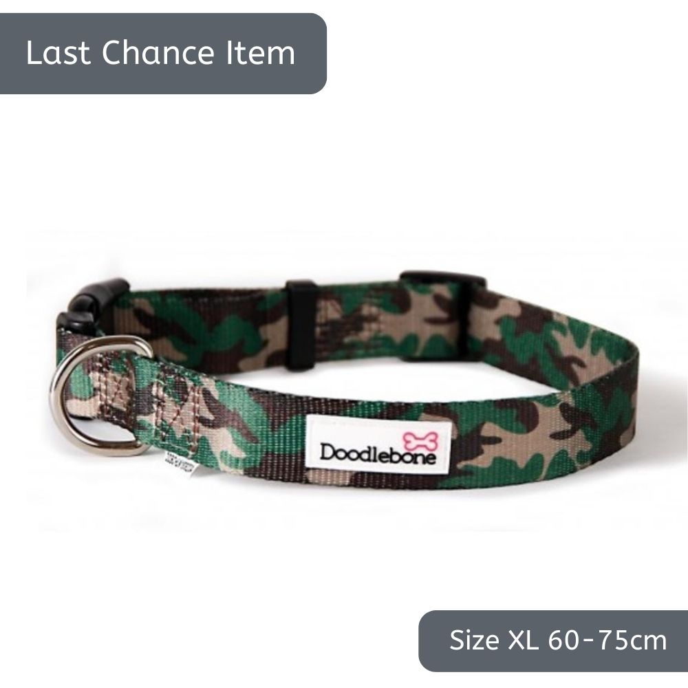Doodlebone Camouflage Nylon Collar XL 60-75cm