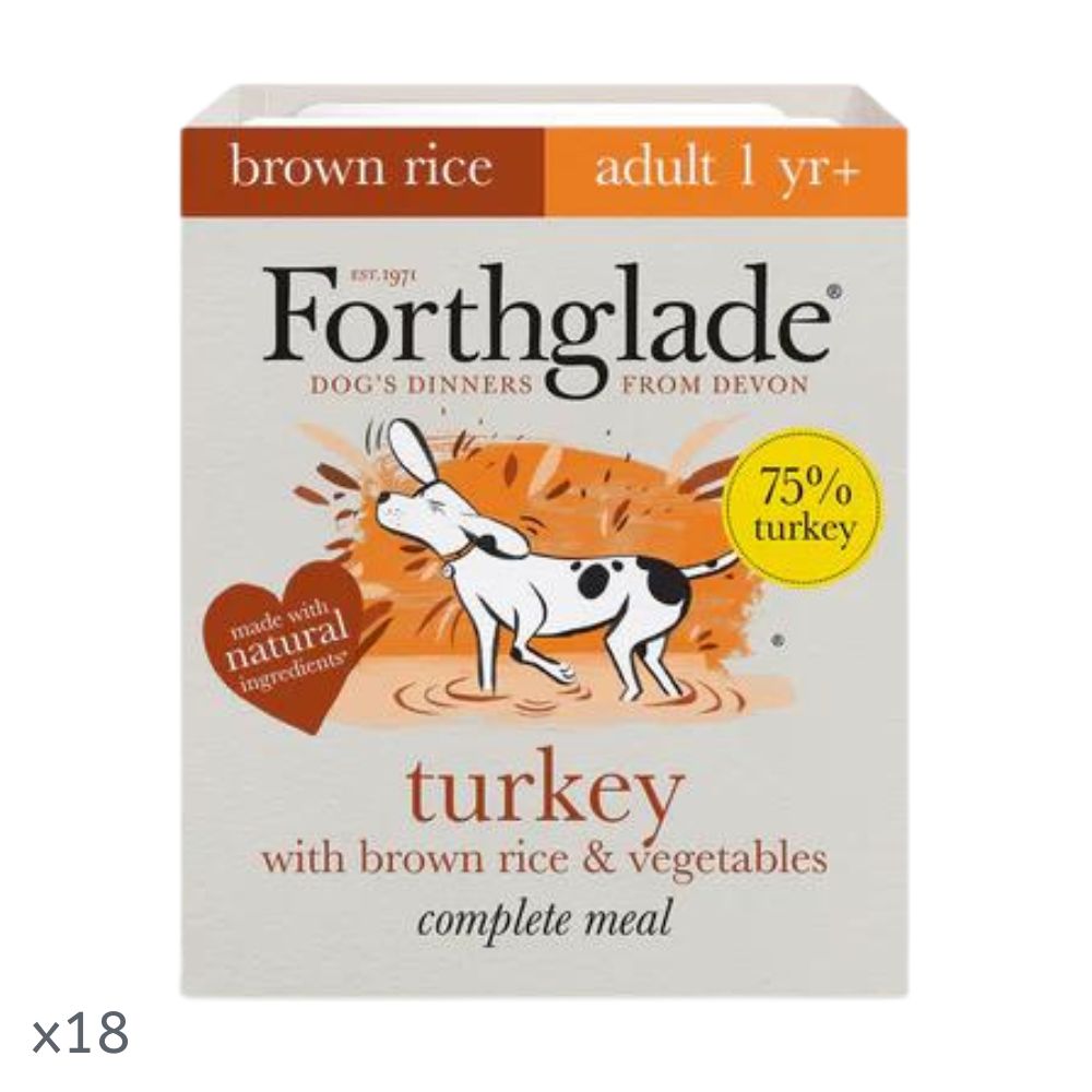Forthglade Adult Recipe Turkey with Brown Rice 18x390g