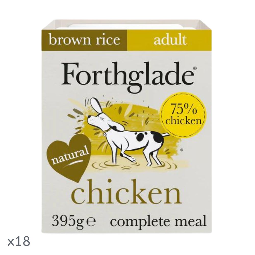 Forthglade Adult Recipe Chicken with Brown Rice 18x395g
