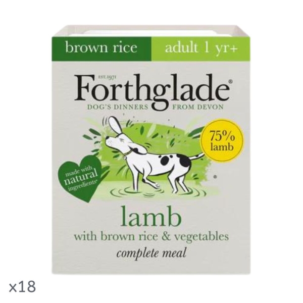 Forthglade Adult Recipe Lamb with Brown Rice 18x395g