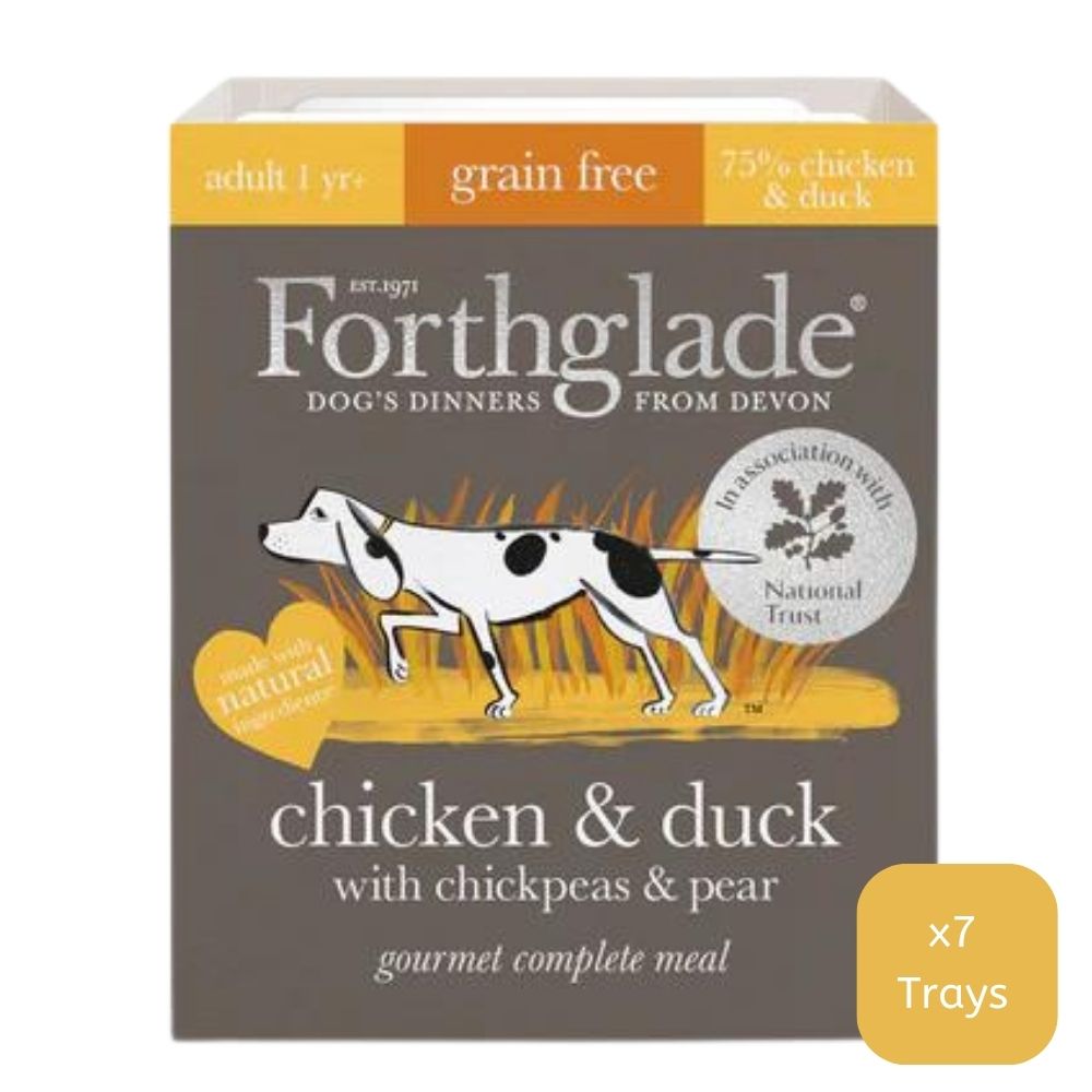 Forthglade Gourmet Trays Chicken & Duck 7x395g