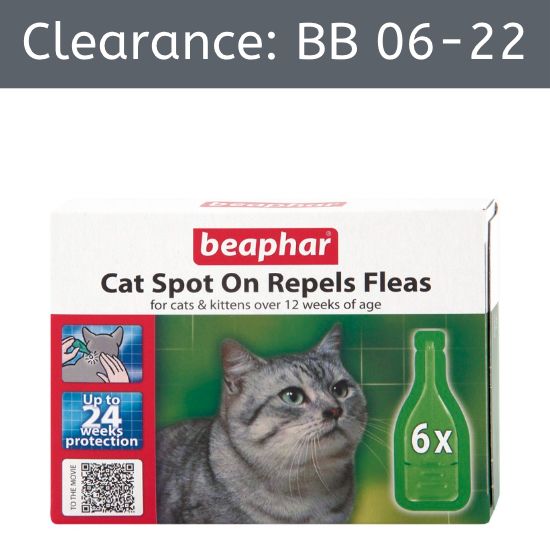 Beaphar Cat Spot On Flea Repel 6pk 24-Week [BB 06-22]