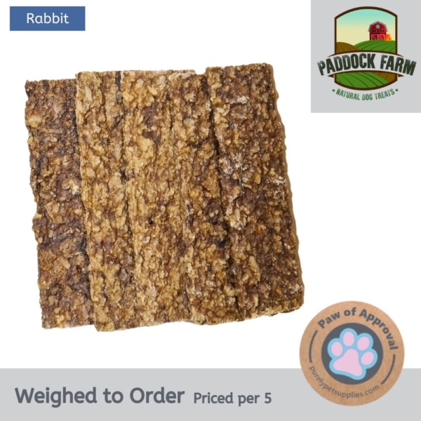 Natural Rabbit Meat Strips x5