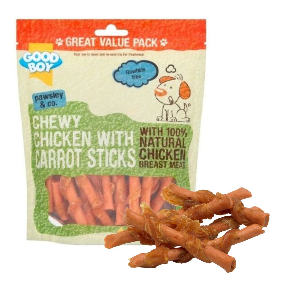 Good Boy Chewy Chicken & Carrot Sticks 320g