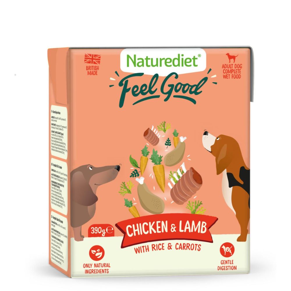 Naturediet Feel Good Chicken & Lamb 18 Recipe x 390g