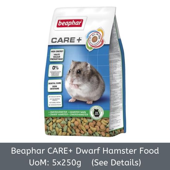 Beaphar CARE+ Dwarf Hamster Food 5x250g [B2B]