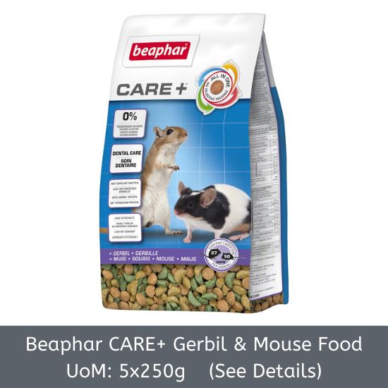 Beaphar CARE+ Gerbil Mouse Food 5x250g [B2B]
