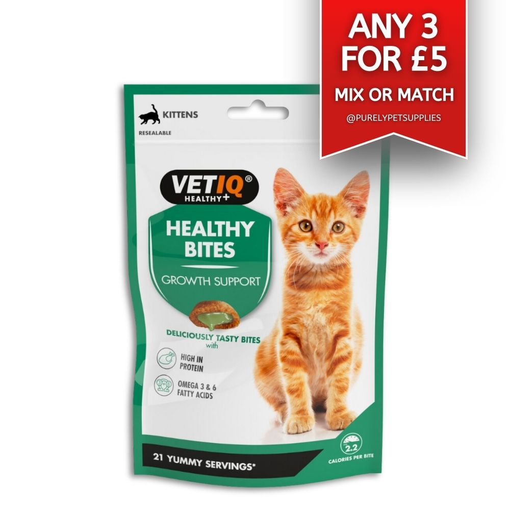 VetIQ Healthy Bites Cat Growth Support Offer 3 for £5
