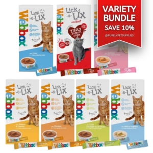 BUNDLE Webbox Lick e Lix Cat Treats Variety x7 Boxes
