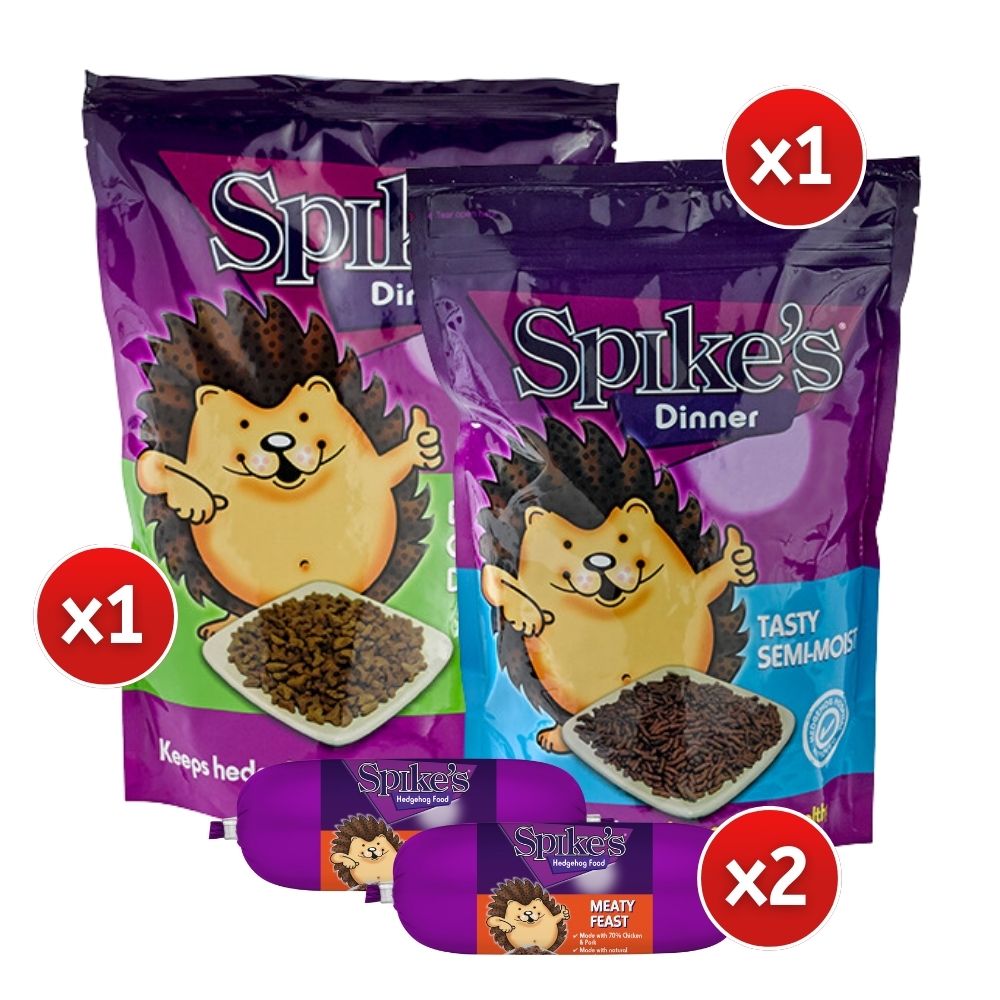 Spike's Hedgehog Food Trial Pack 4pc