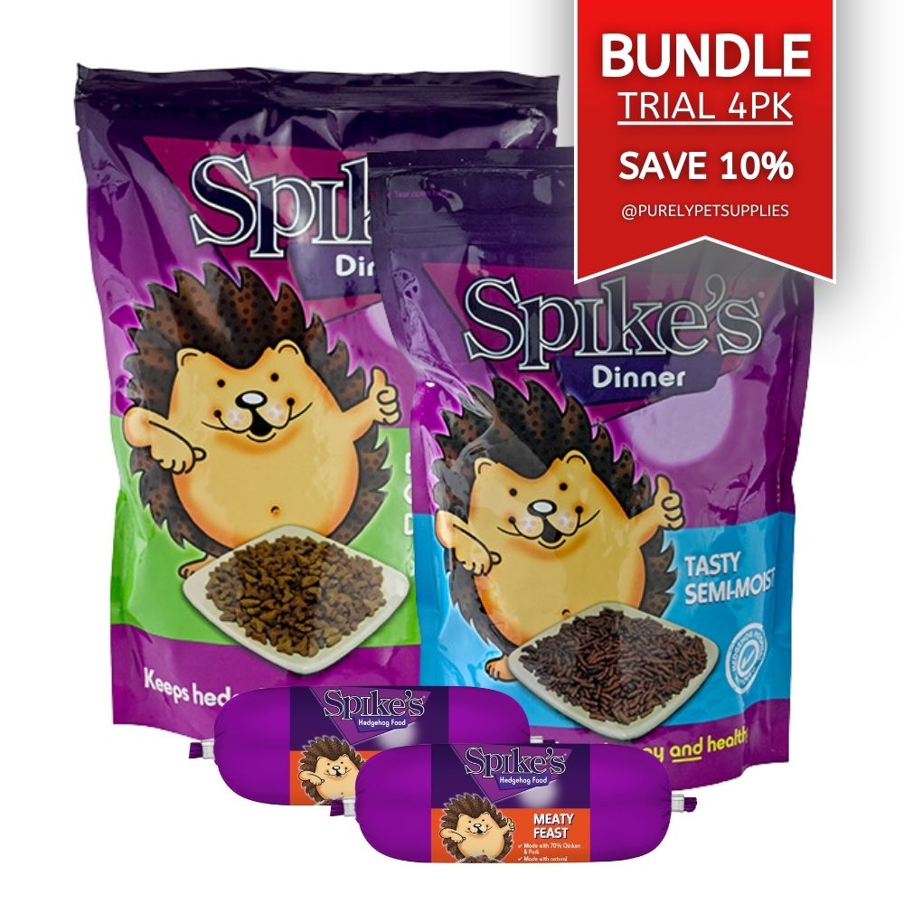 BUNDLE Spike's Hedgehog Food Trial Pack 4pc