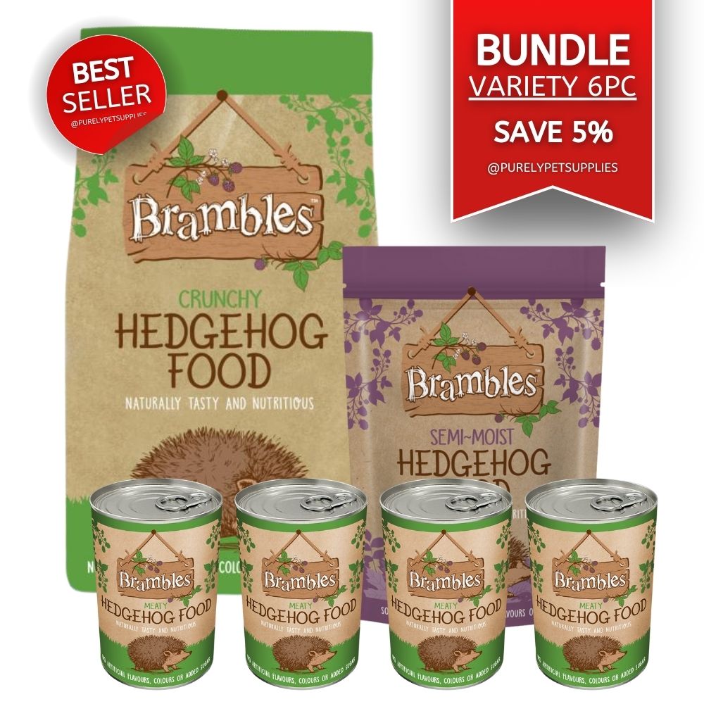 BUNDLE Brambles Variety Hedgehog Food (Crunchy/Semi/Wet)